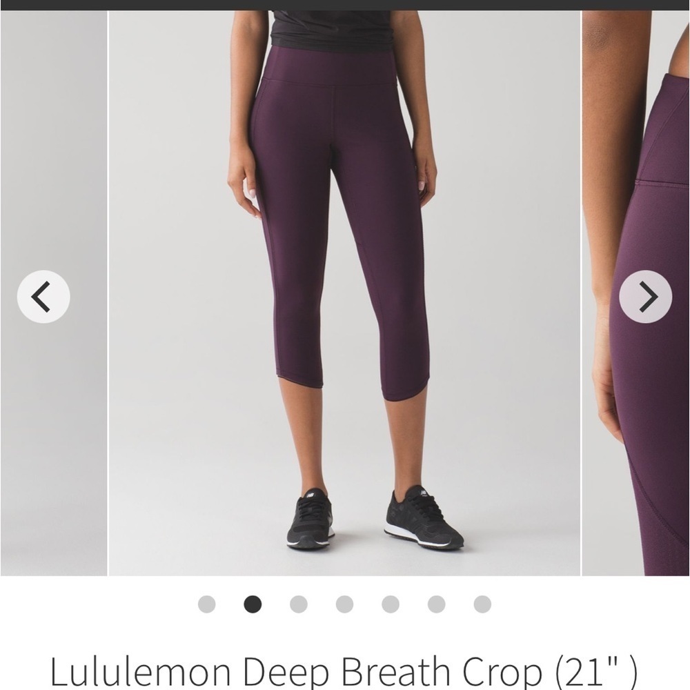 LULULEMON-Deep Breath Crop (21" )
Black Cherry